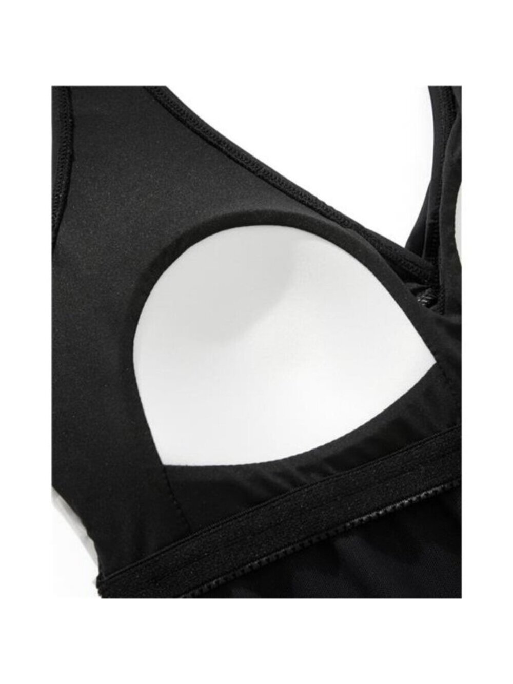 Women's One Piece Swimsuits Tummy Control Ruched Criss Cross Bathing Suits - Picture 7 of 8
